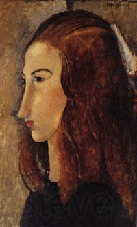 Amedeo Modigliani portrait of Jeanne Hebuterne Norge oil painting art